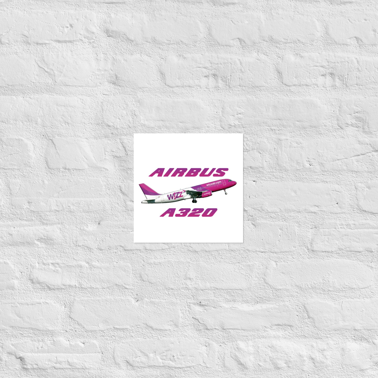 Plakat Wizzair A320.