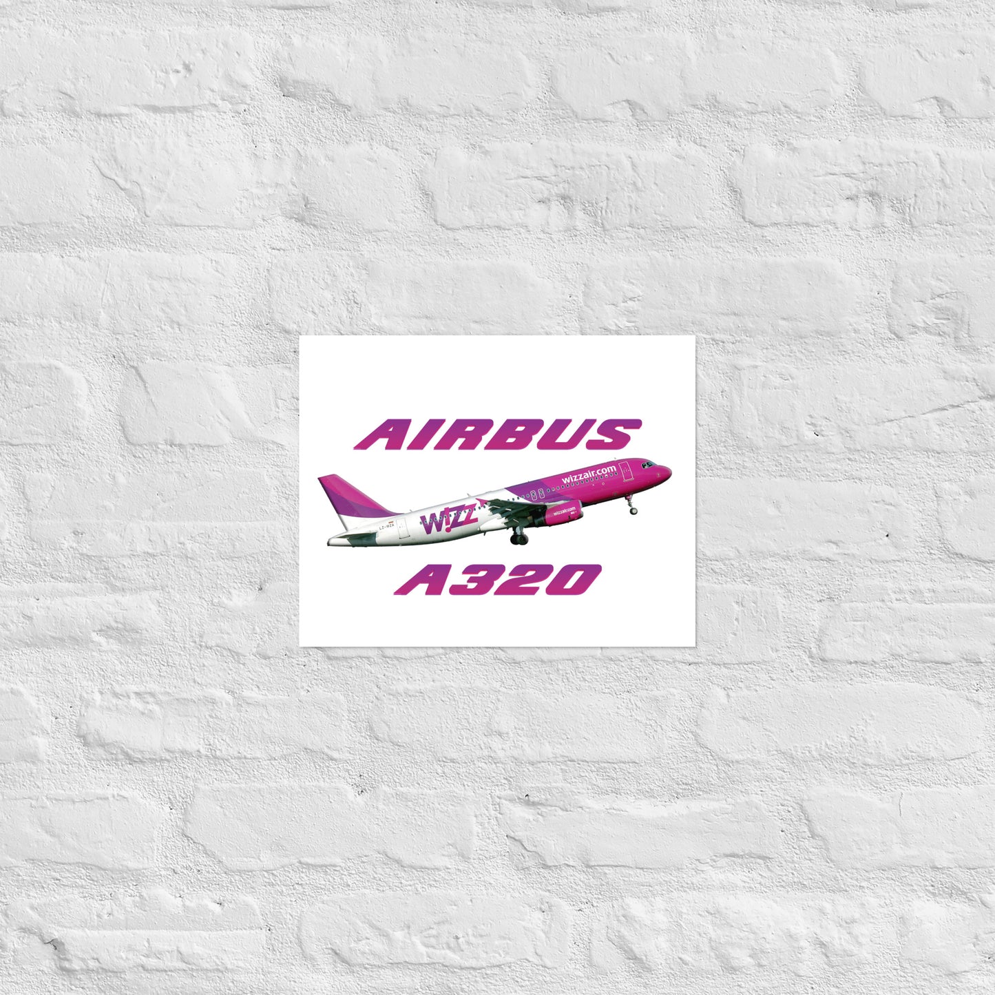 Plakat Wizzair A320.
