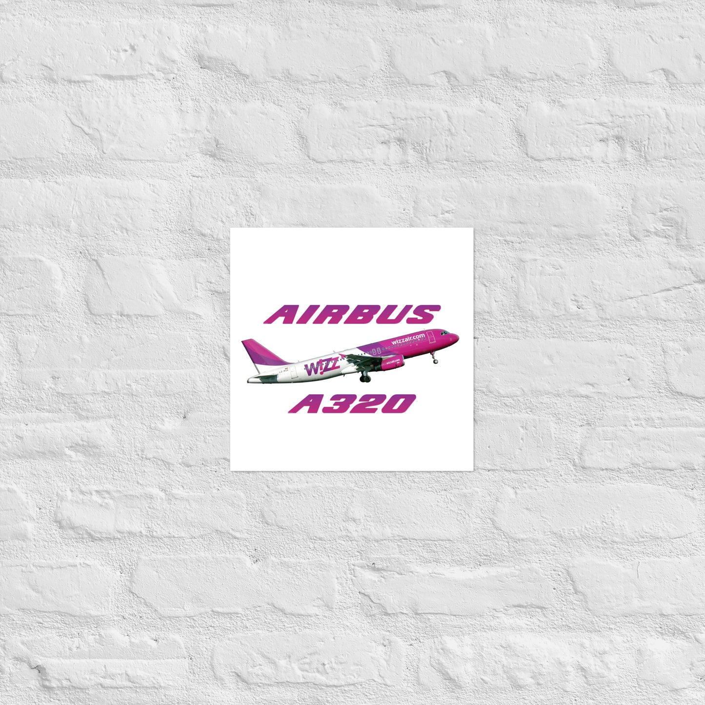 Plakat Wizzair A320.