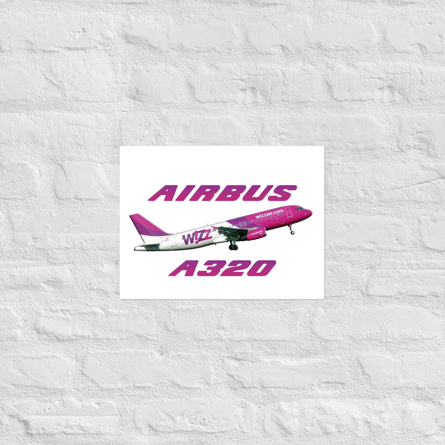 Plakat Wizzair A320.