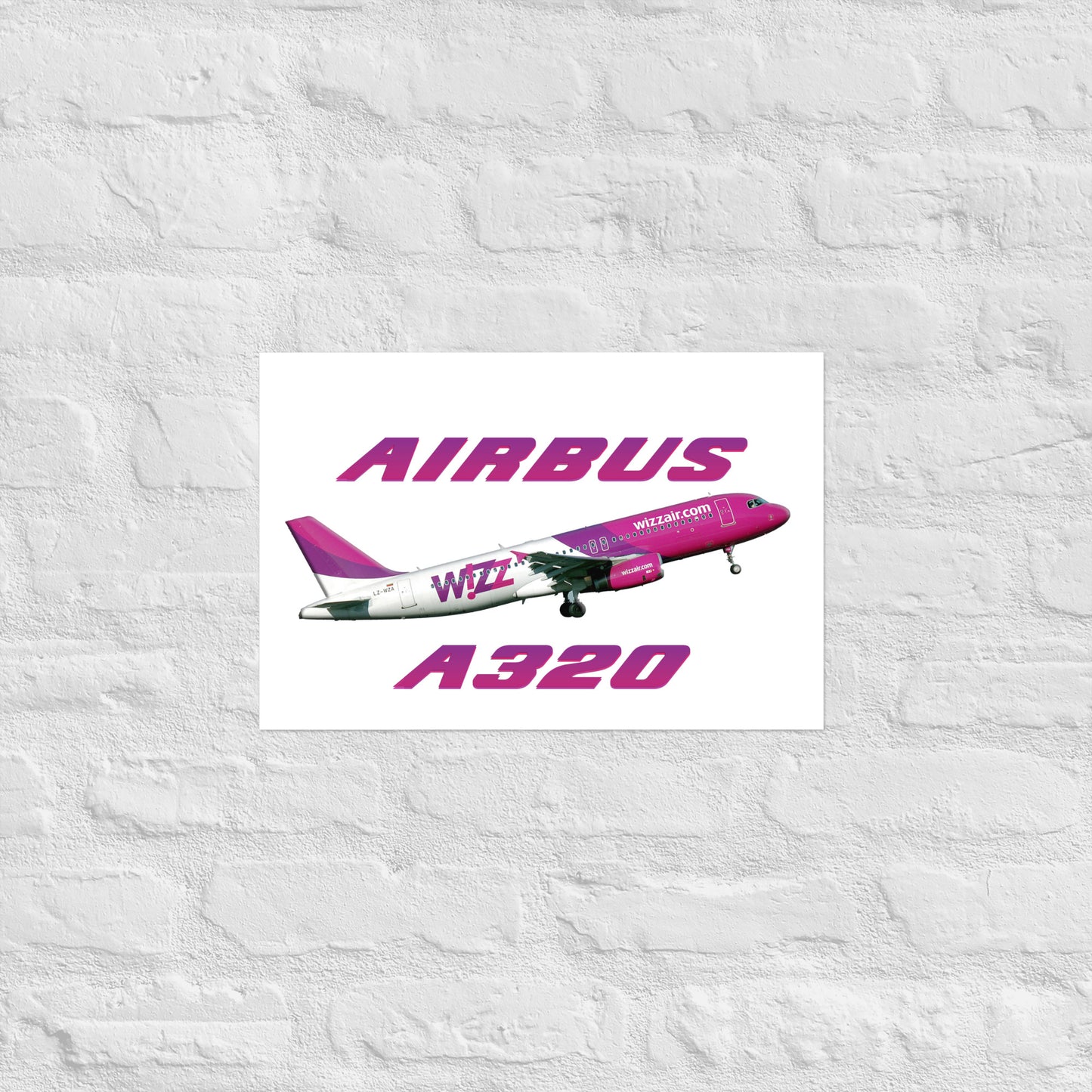 Plakat Wizzair A320.