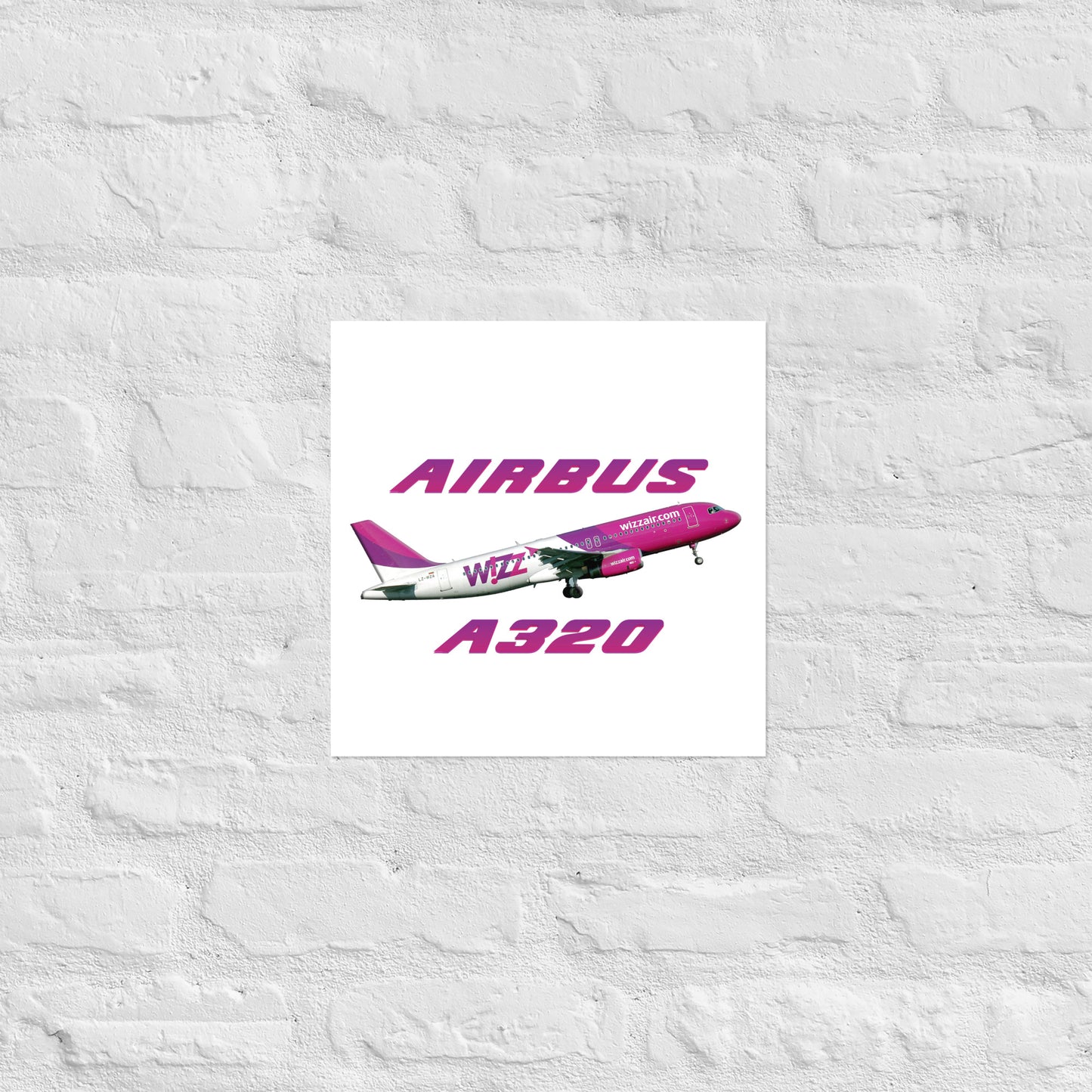 Plakat Wizzair A320.