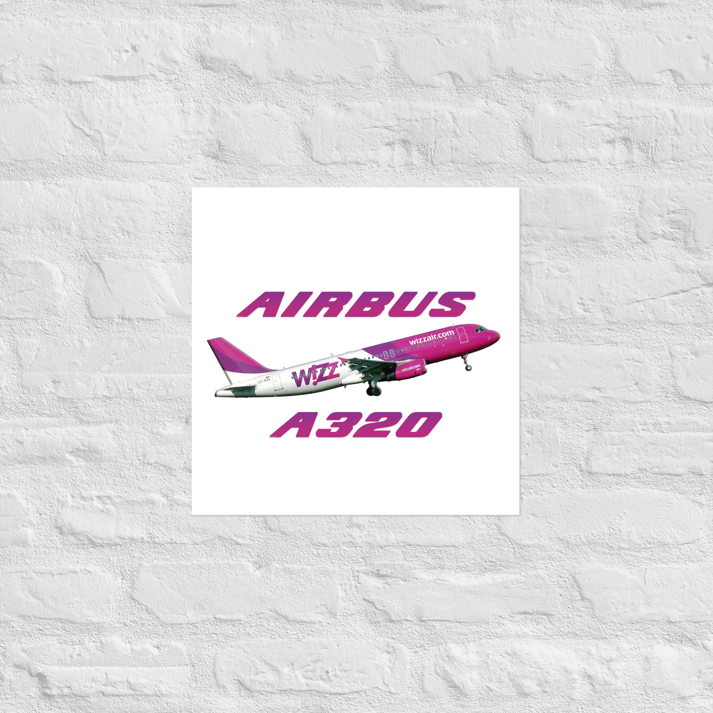 Plakat Wizzair A320.
