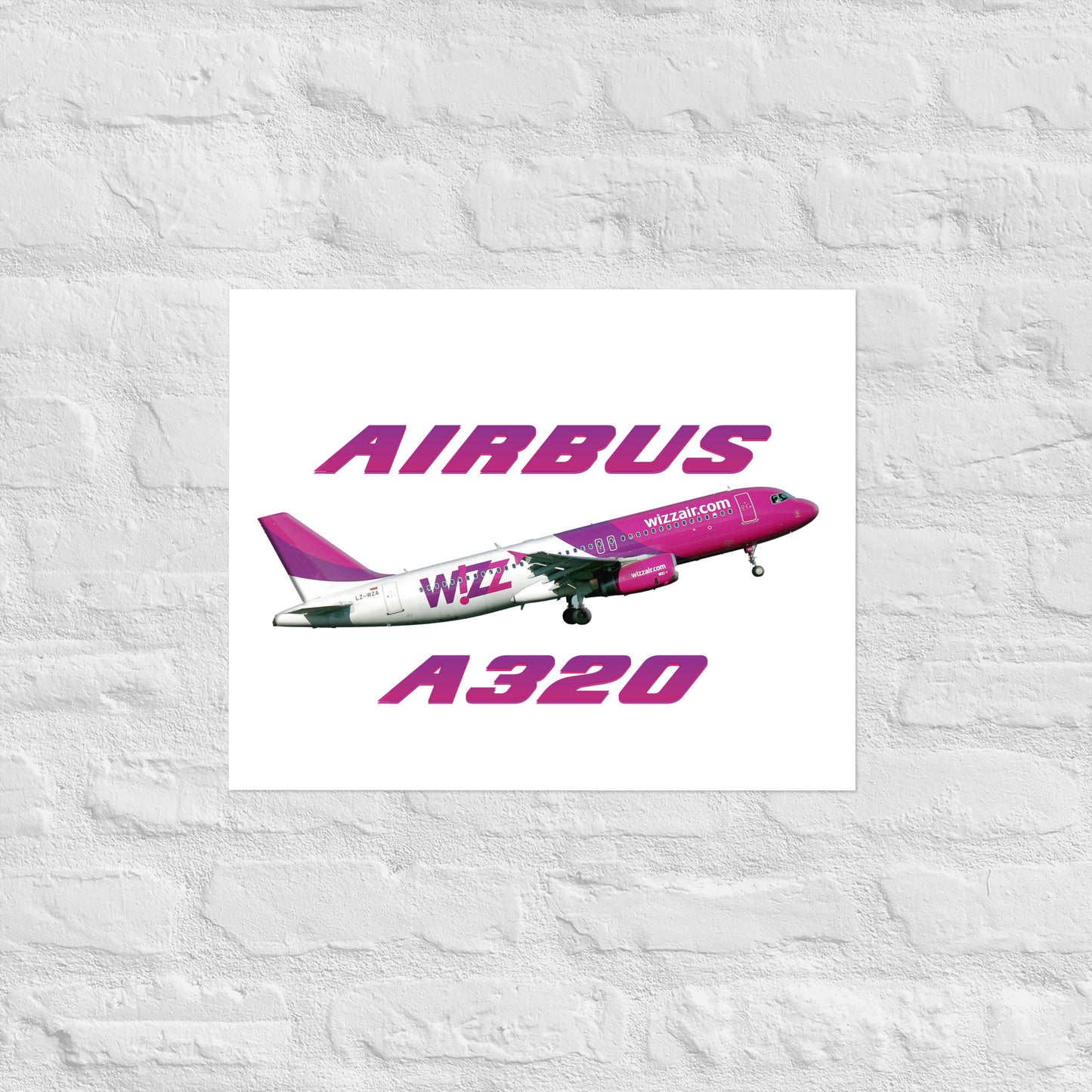 Plakat Wizzair A320.
