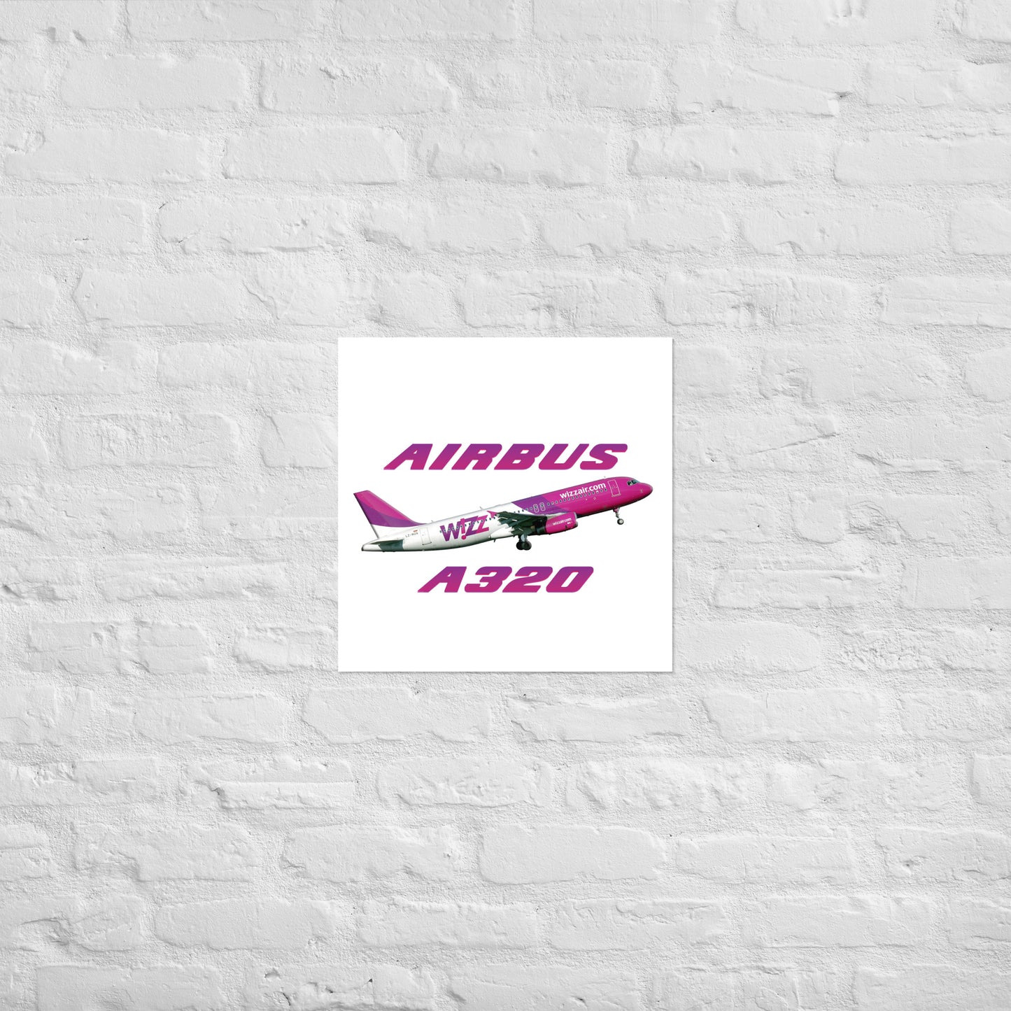 Plakat Wizzair A320.