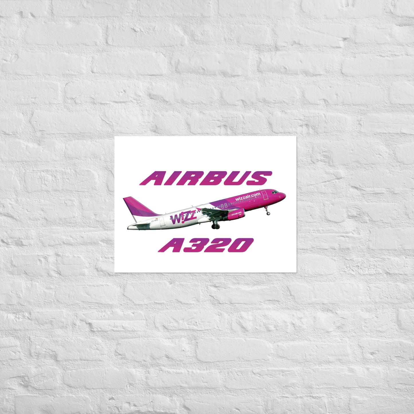 Plakat Wizzair A320.