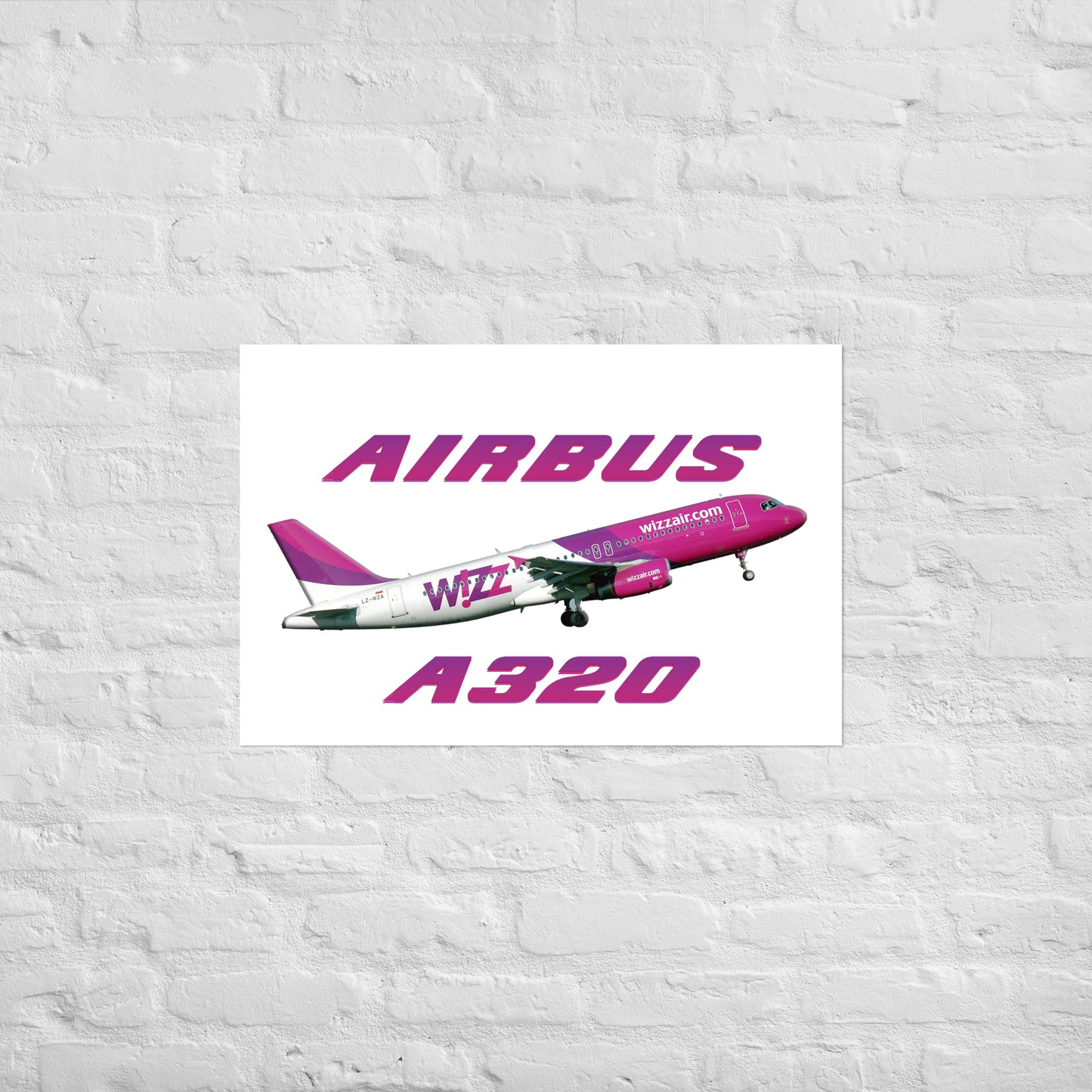Plakat Wizzair A320.