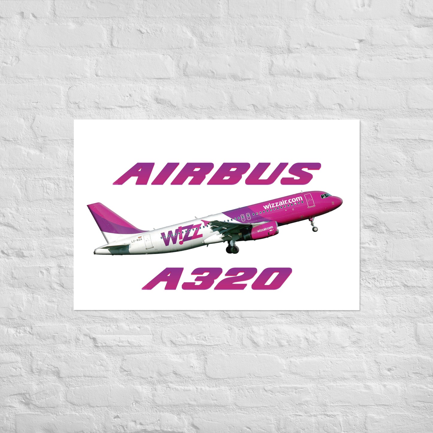 Plakat Wizzair A320.