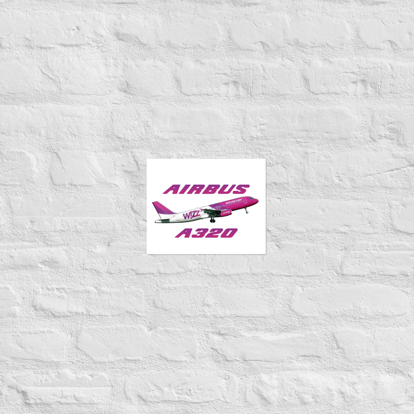 Plakat Wizzair A320.