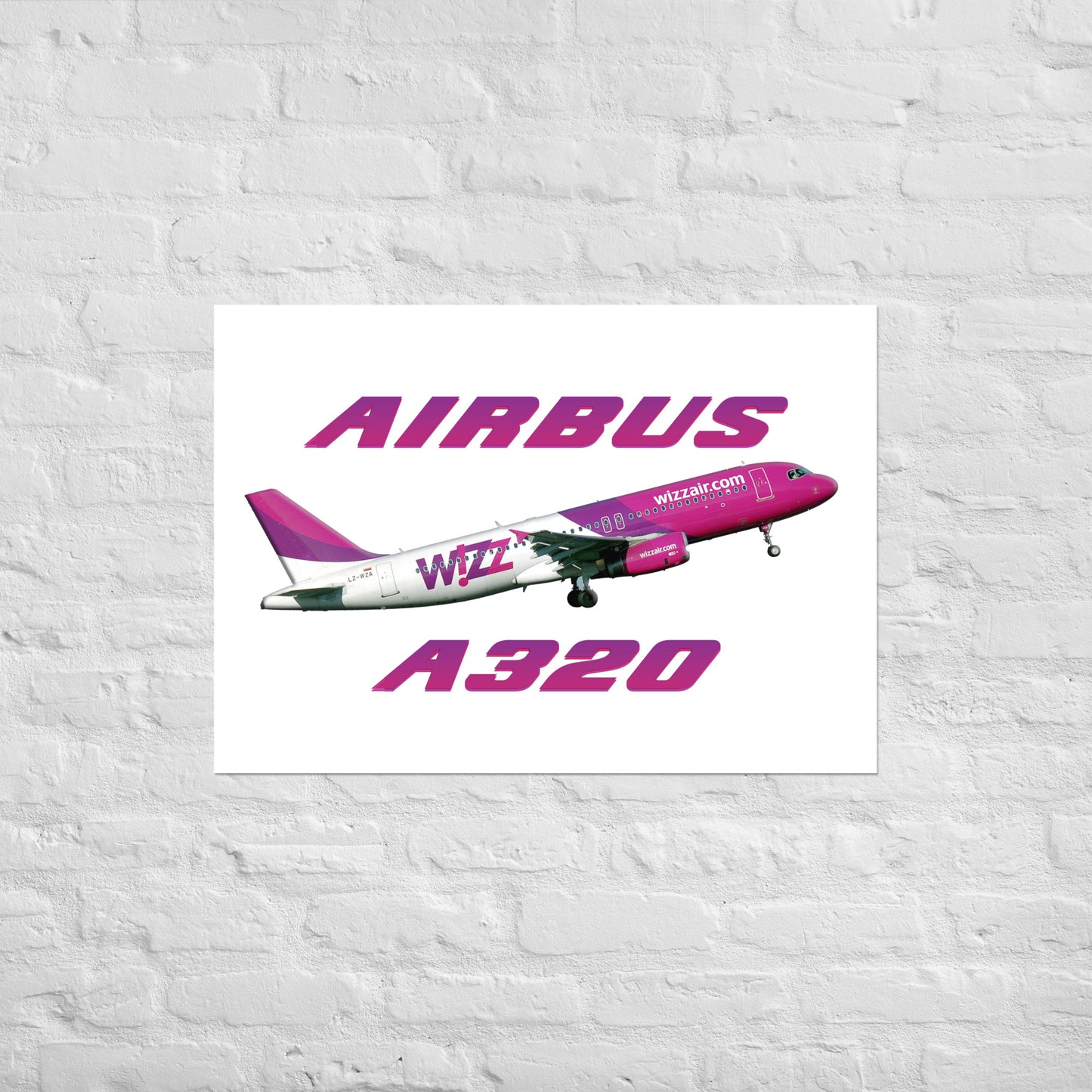 Plakat Wizzair A320.