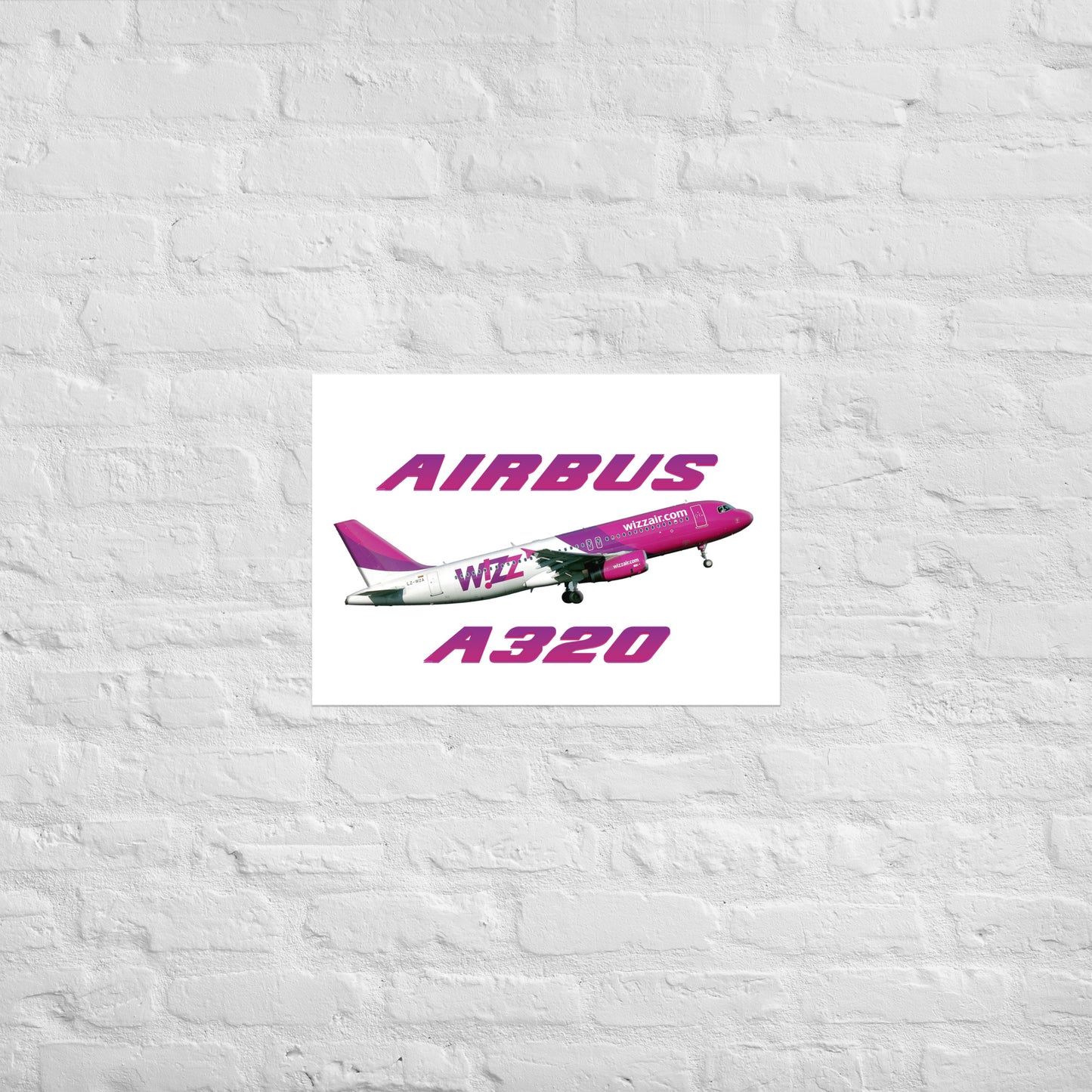 Plakat Wizzair A320.